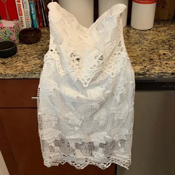 Charlotte Russe Dresses & Skirts - White strapless dress Charlotte Russe Dresses & Skirts - White strapless dress